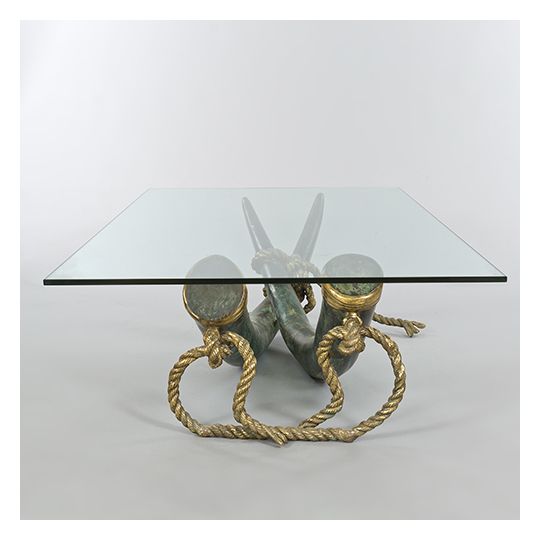 tables / desks :: coffee tables :: bronze "elephant tusk" table tables / desks :: coffee tables :: bronze "elephant tusk" table